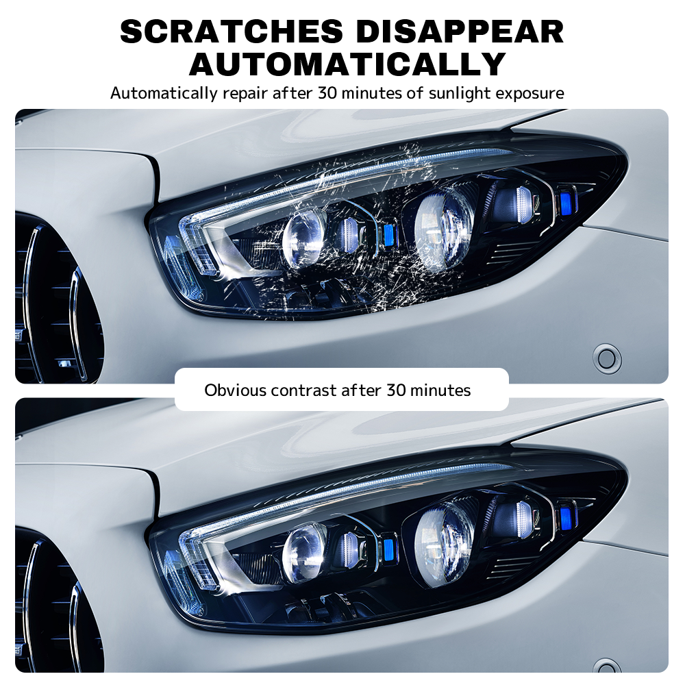 TPU Light Gray Car Headlight Film