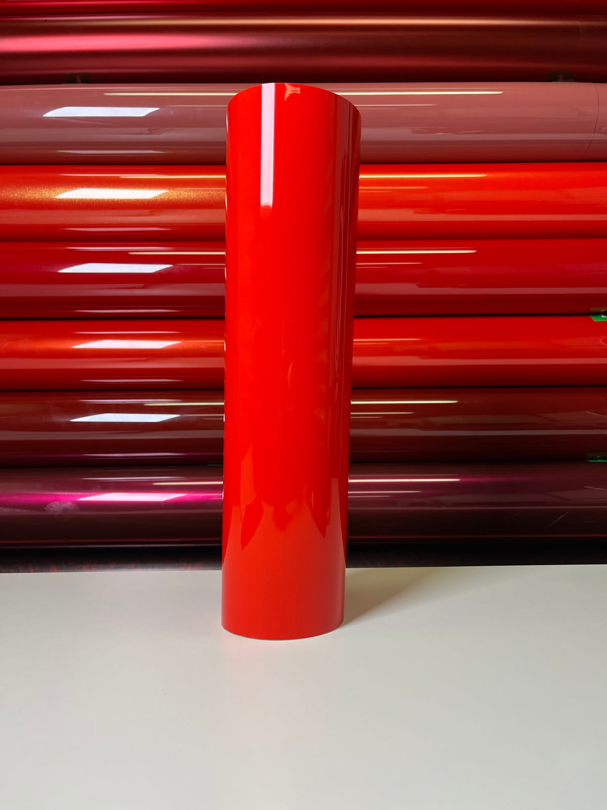 Crystal Ferrari Red Vinyl Wrap, detail view 2 | HIGHCOOL