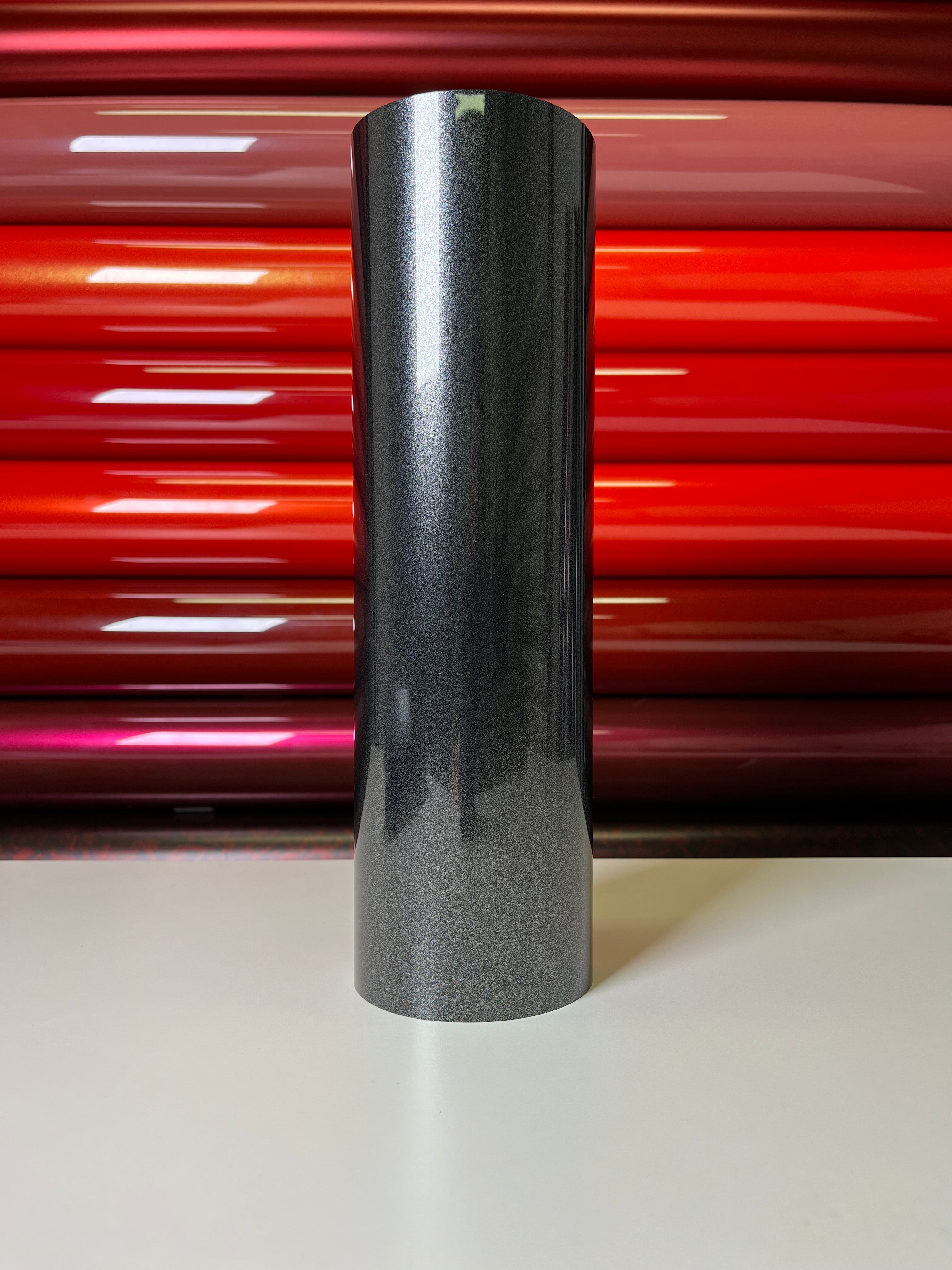 Heavy Metallic Graphite Black Vinyl Wrap