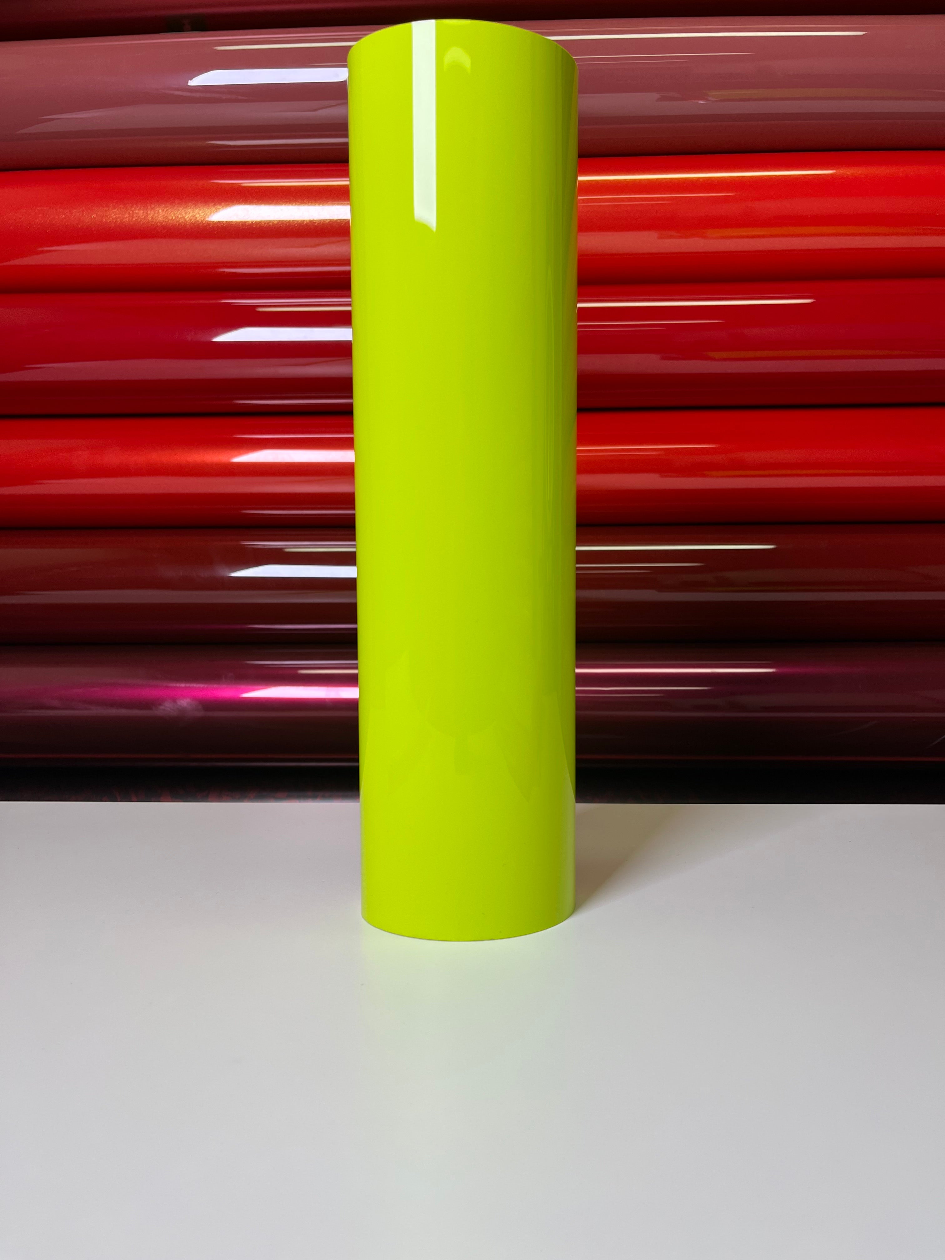 Crystal Neon Yellow Vinyl Wrap
