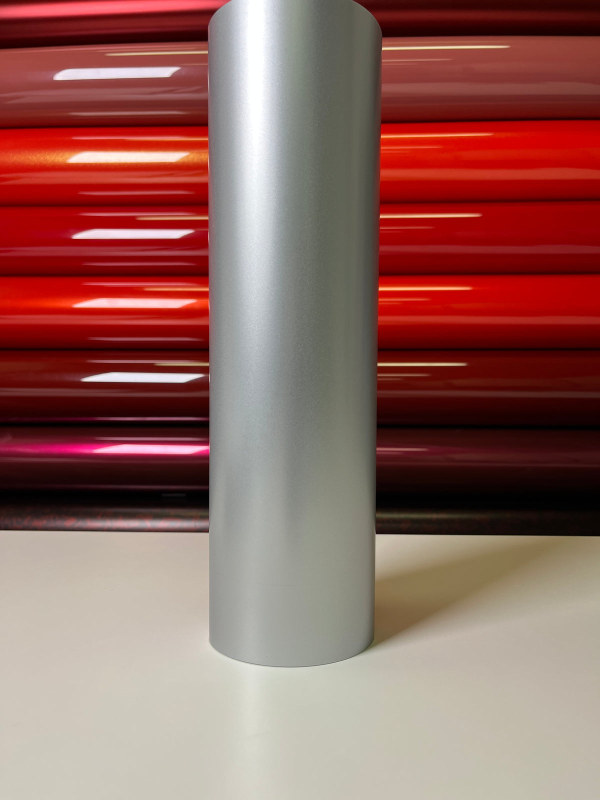 Electro Metallic Silver Vinyl Wrap, detail view 2 | HIGHCOOL