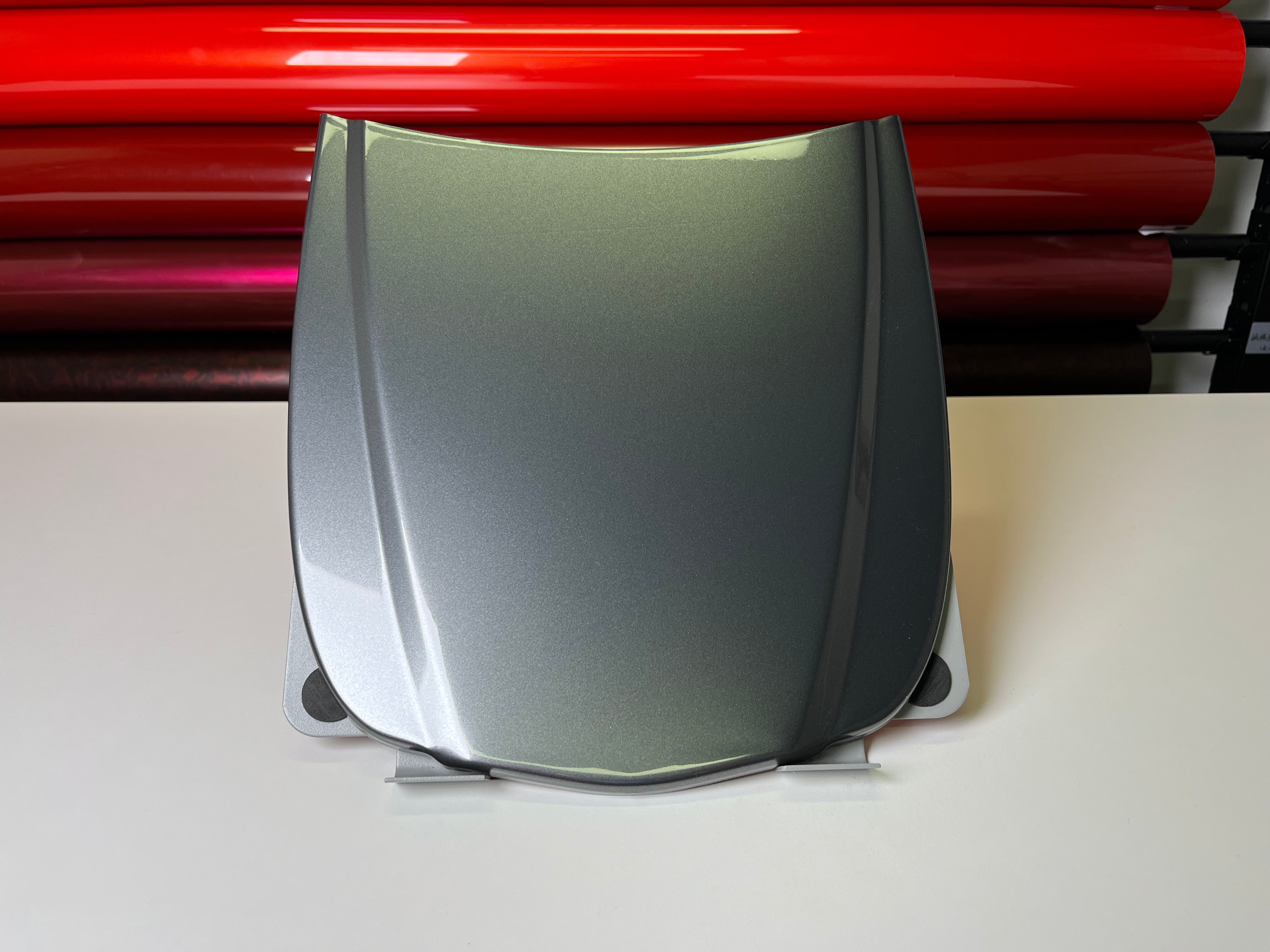 Ultra Bright Metallic Tungsten Grey Vinyl Wrap