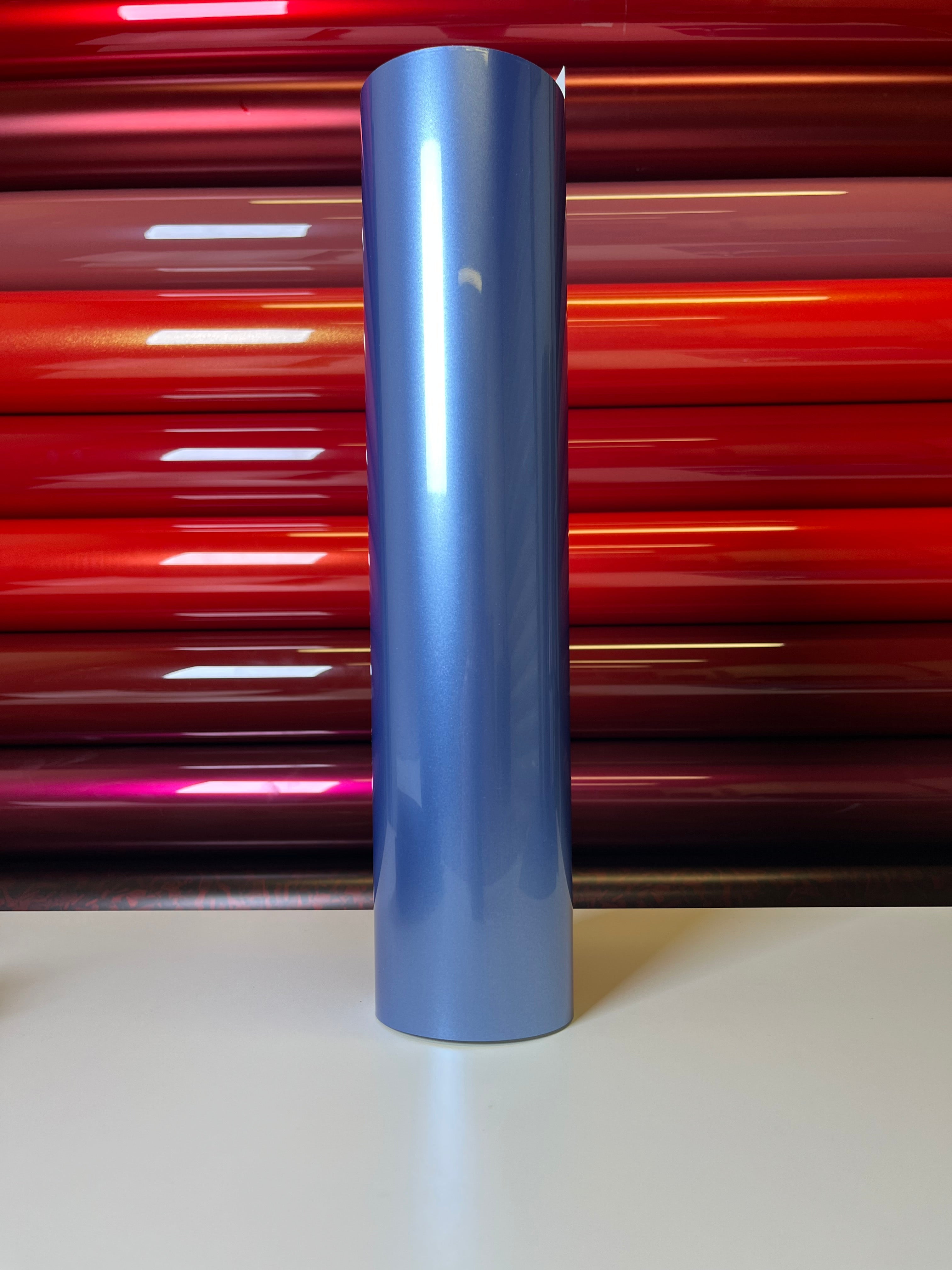 Ultra Bright Metallic Mist Blue Vinyl Wrap