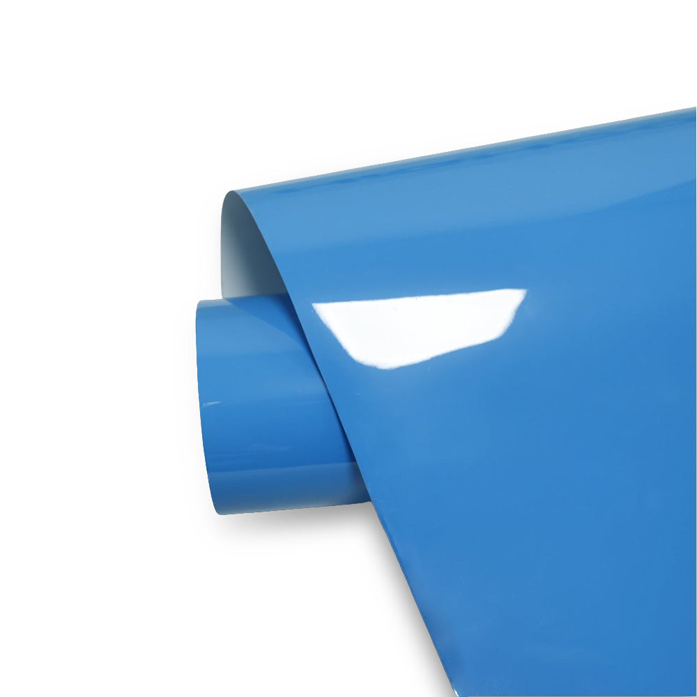 Glossy Crystal Sky Blue Vinyl Wraps