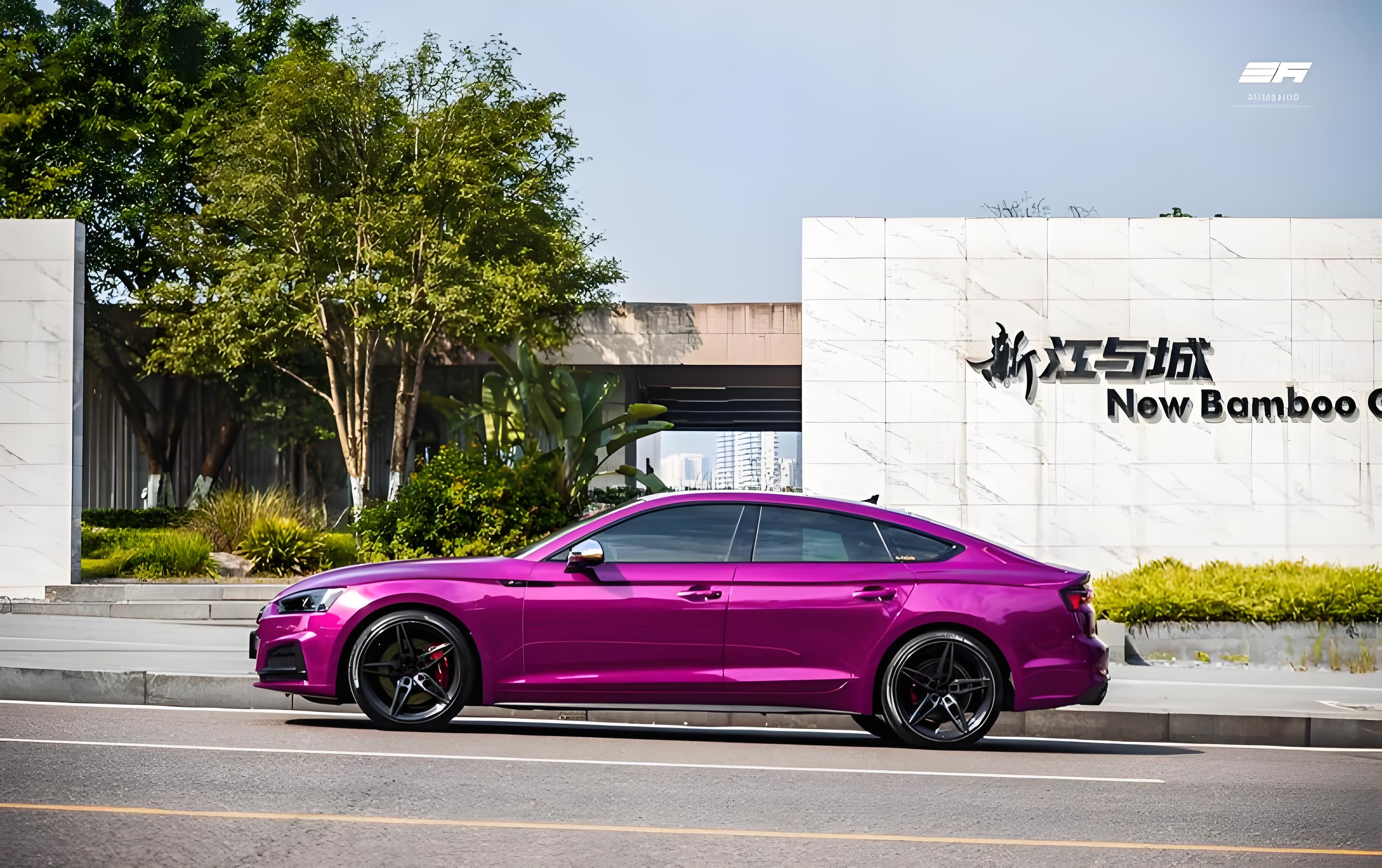 Purple Car Wrap Vinyl PET/PVC Film Wrapping Vinyl Wrap Sticker for Cars