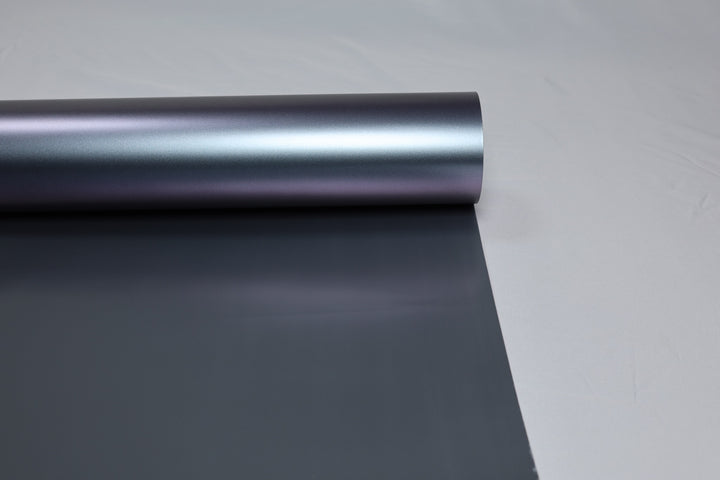 HIGHCOOL Matte Color Shift Capri Grey Purple Vinyl Wrap (CP2054) real sample photo