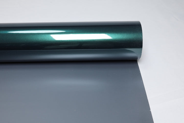 HIGHCOOL Gloss Metallic British Racing Green Vinyl Wrap (CP2101) real sample photo