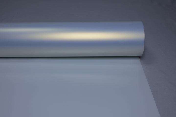 HIGHCOOL Satin Color Shift White Gold Vinyl Wrap (CP2228) real sample photo