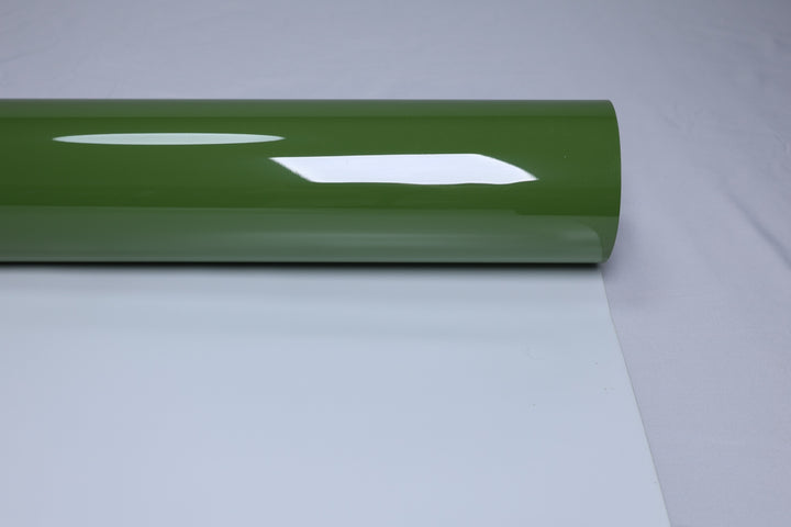 HIGHCOOL Super Gloss Moss Green Vinyl Wrap (CP2306) real sample photo