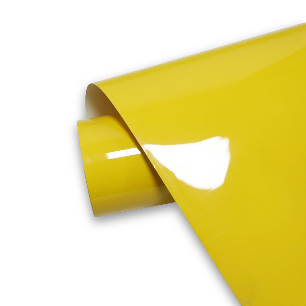 Glossy Crystal Sunflower Yellow Car Wrap Vinyl