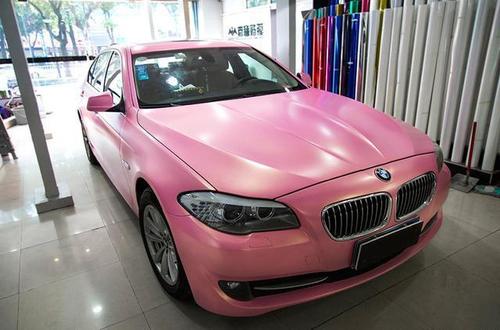 Princess Pink Car Vinyl Wrap PVC Vehicle