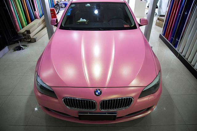 Princess Pink Car Vinyl Wrap PVC Vehicle