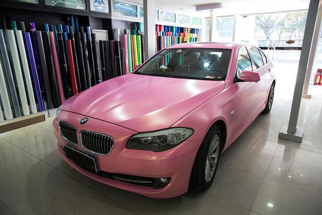 Glossy Princess Pink Vinyl Wrap, detail view 2 | HIGHCOOL