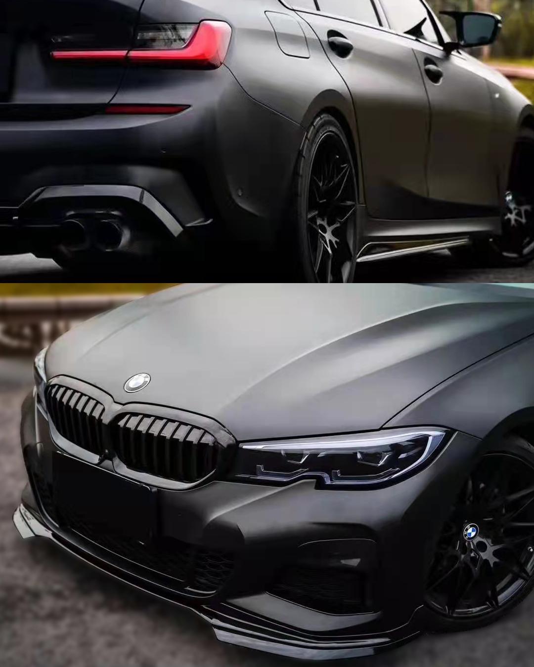 Samurai Black Glossy PET Car Wrap Vinyl