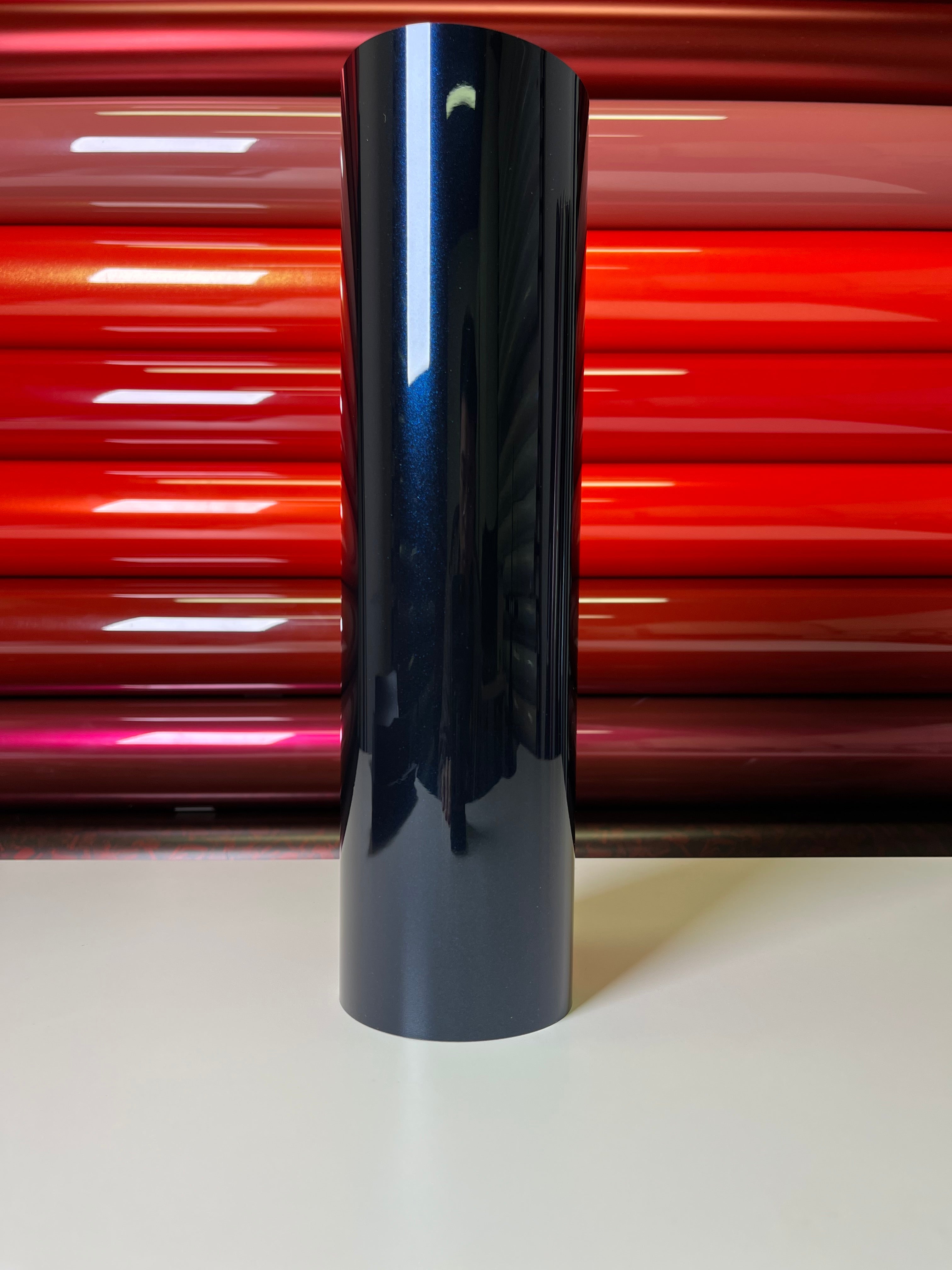 Diamond Black Blue Vinyl Wrap