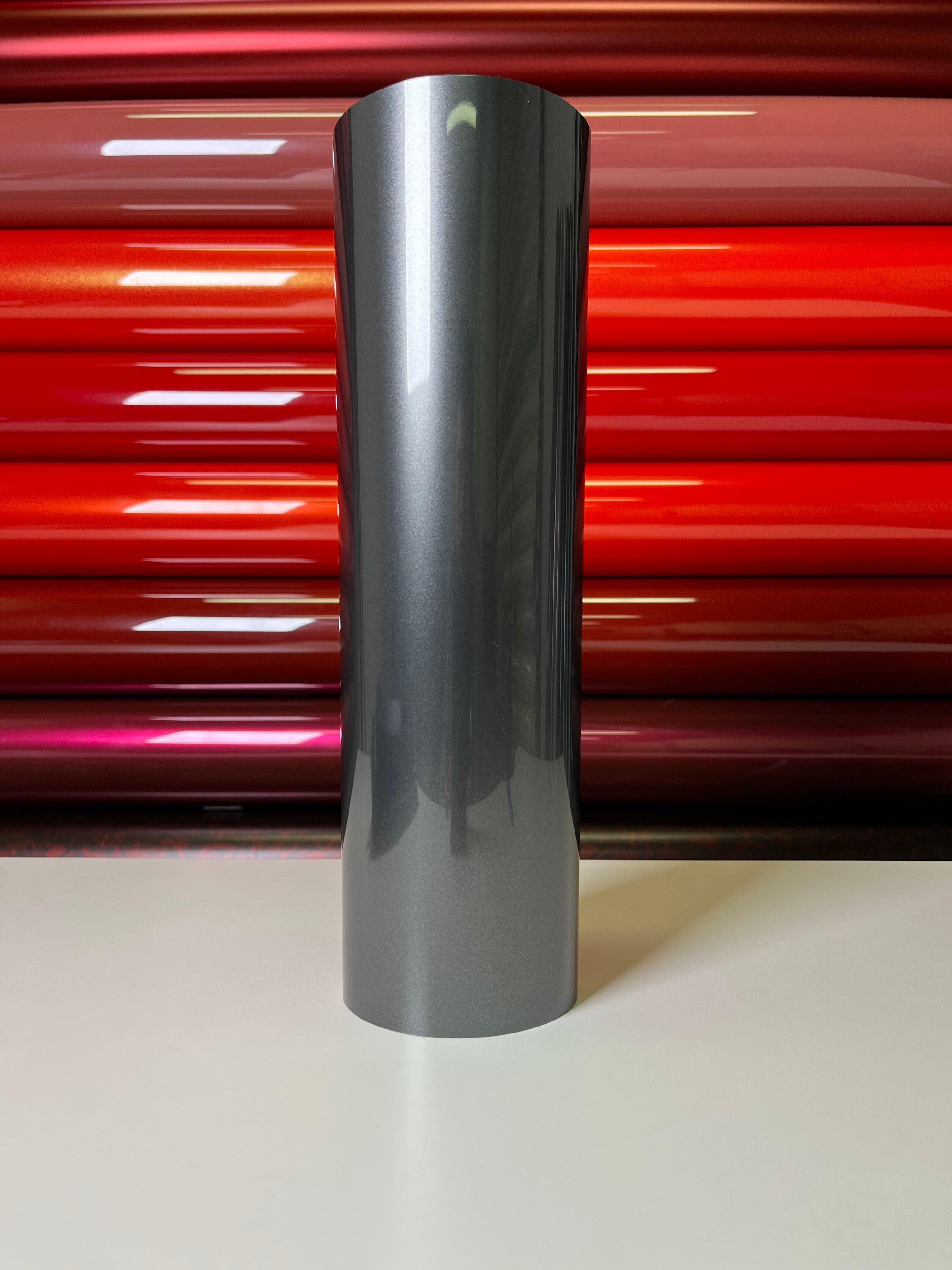 Ultra Bright Metallic Tungsten Grey Vinyl Wrap