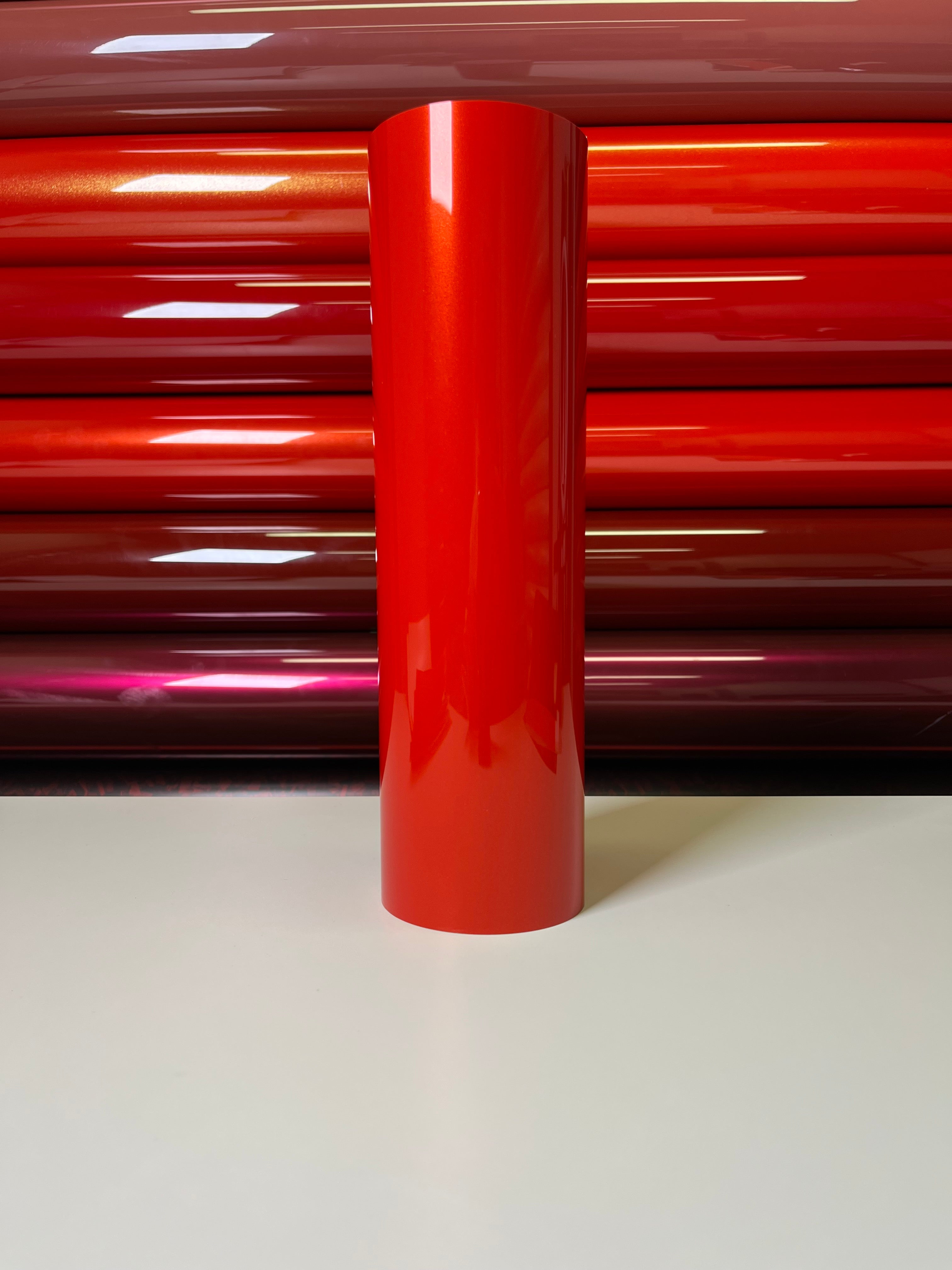Ultra Bright Metallic Flame Red Vinyl Wrap