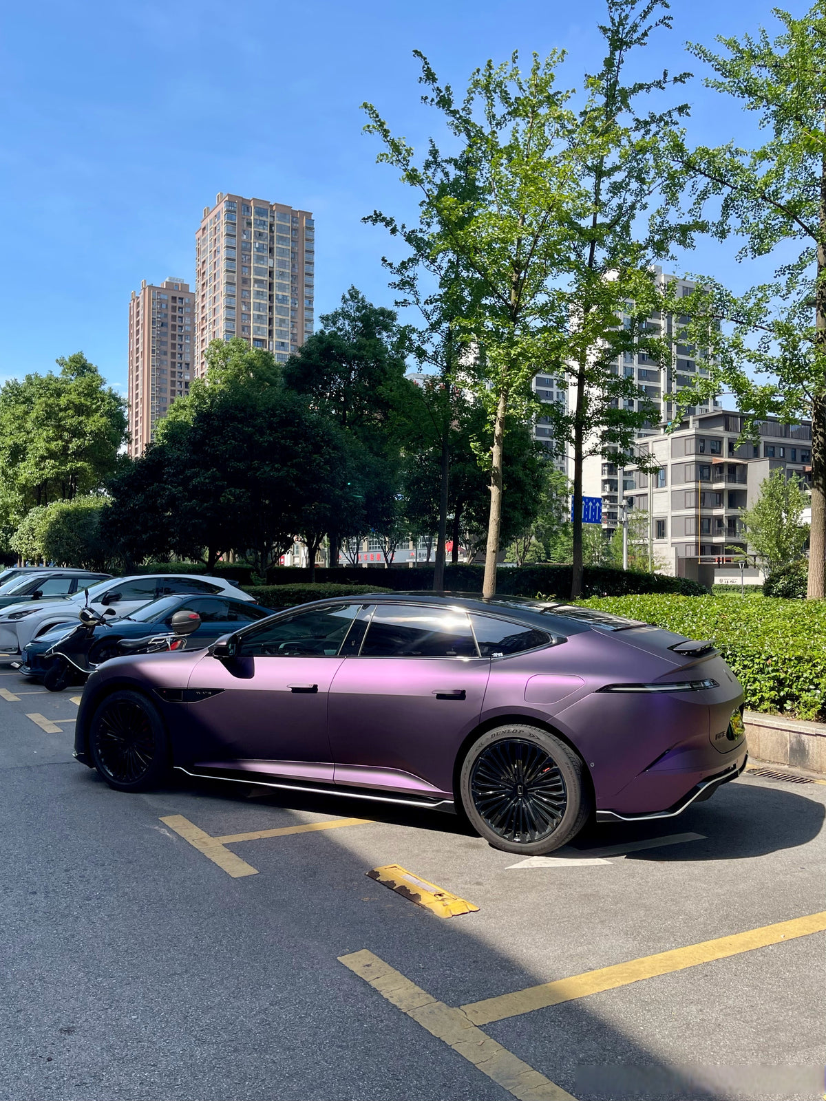 Matte Pinot Noir Purple Vinyl Wrap, detail view 3 | HIGHCOOL