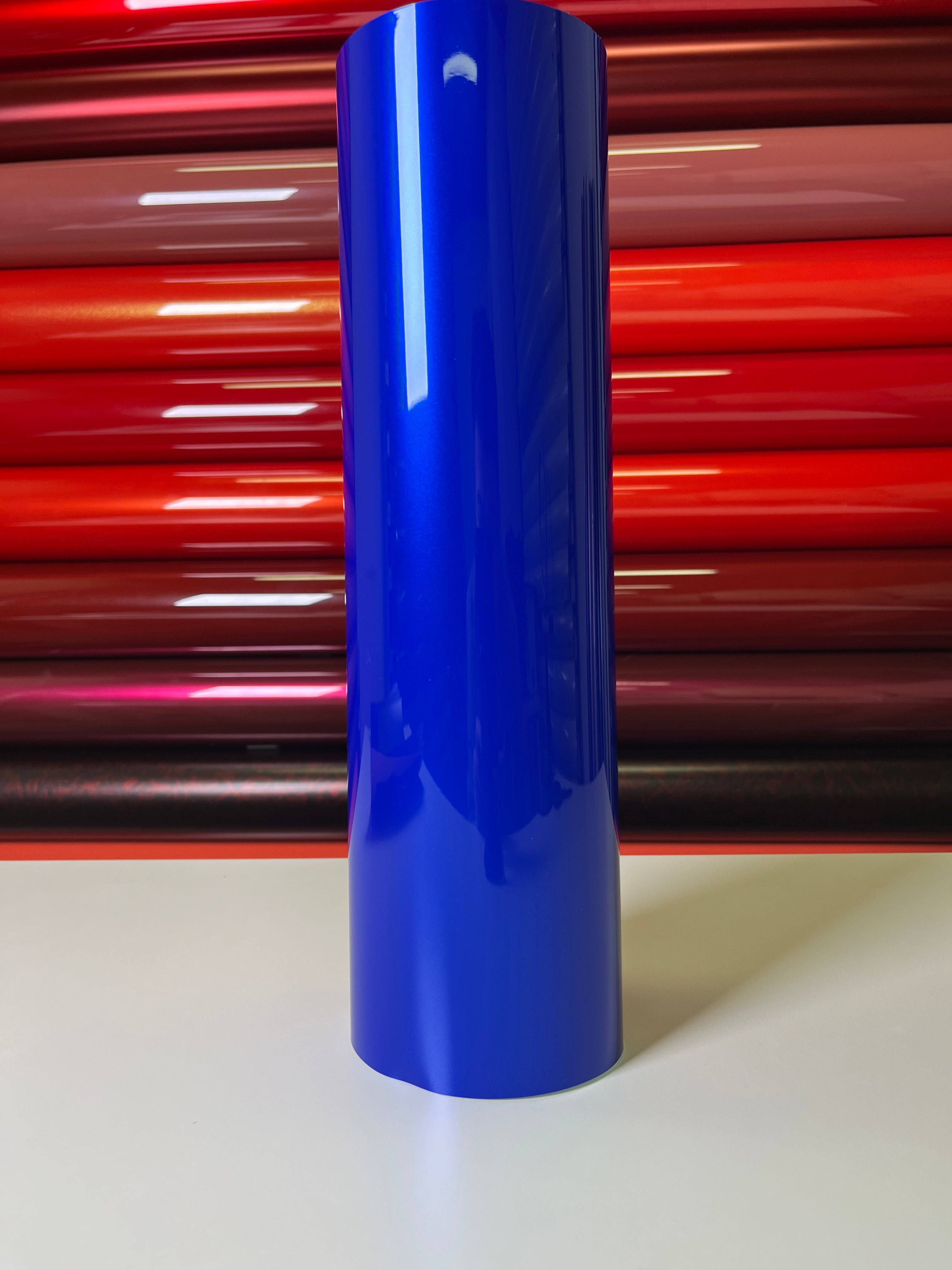 Ultra Bright Metallic Sapphire Blue Vinyl Wrap