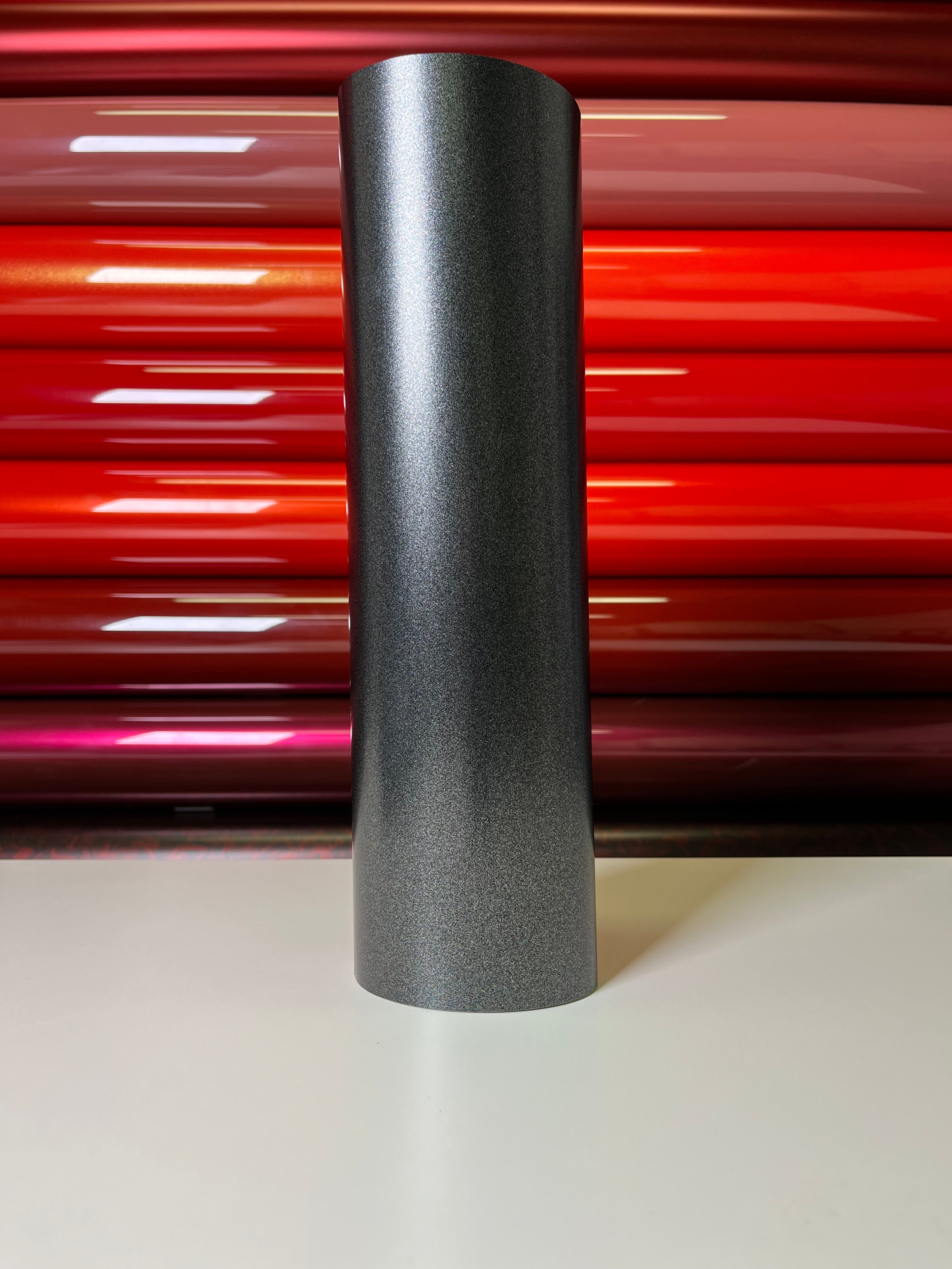 Heavy Metallic Graphite Matte Black Vinyl Wrap