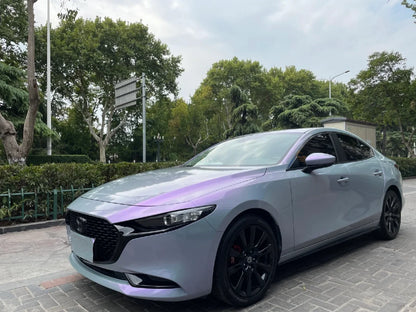 Two tone Grey Charm Purple Car Wrap Vinyl