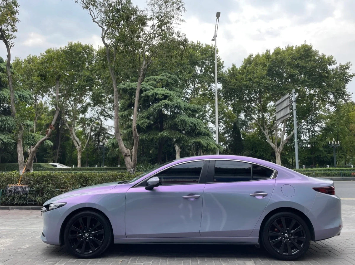Two Tone Grey Charm Purple Vinyl Wrap, detail view 3 | HIGHCOOL