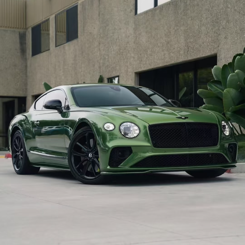 Super Bright Metallic Mamba Green Vinyl Wrap, detail view 2 | HIGHCOOL