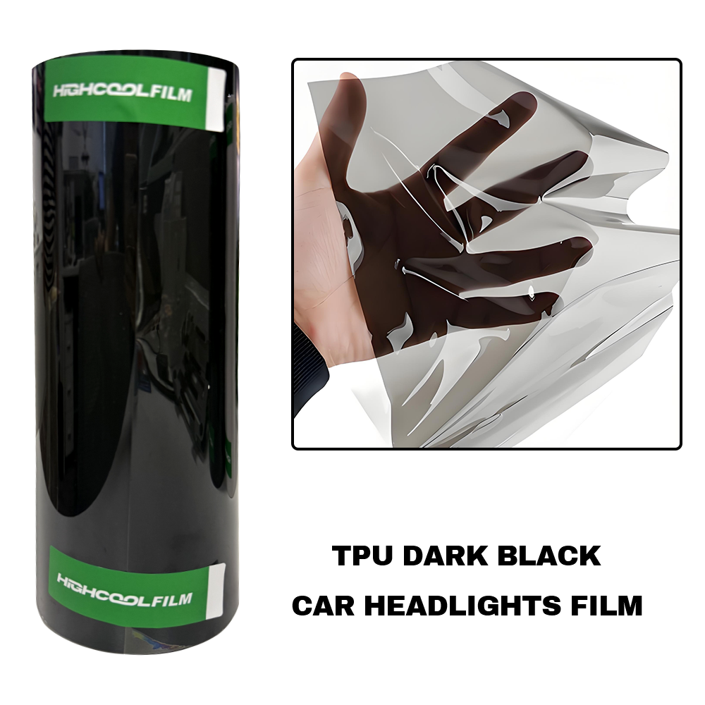 TPU Dark Black Car Headlight Film