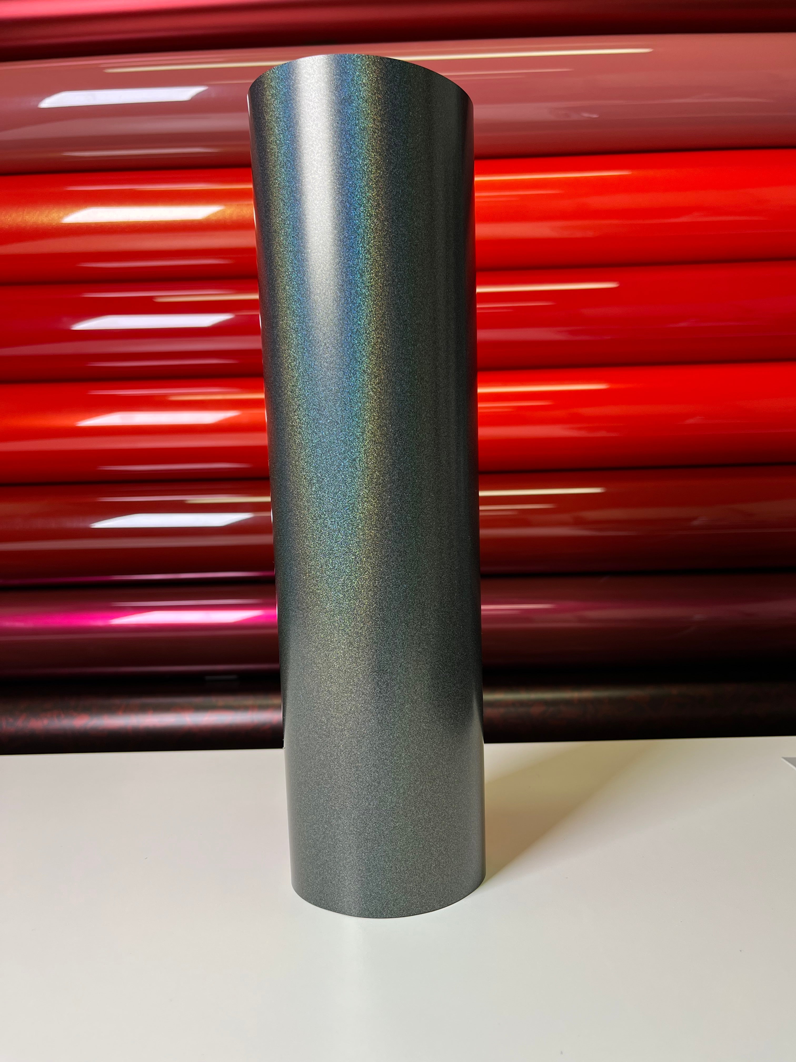 Matte Holographic Grey Vinyl Wrap