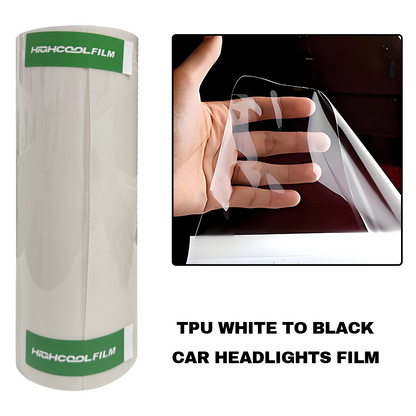 TPU White To Black Car Headlight Film