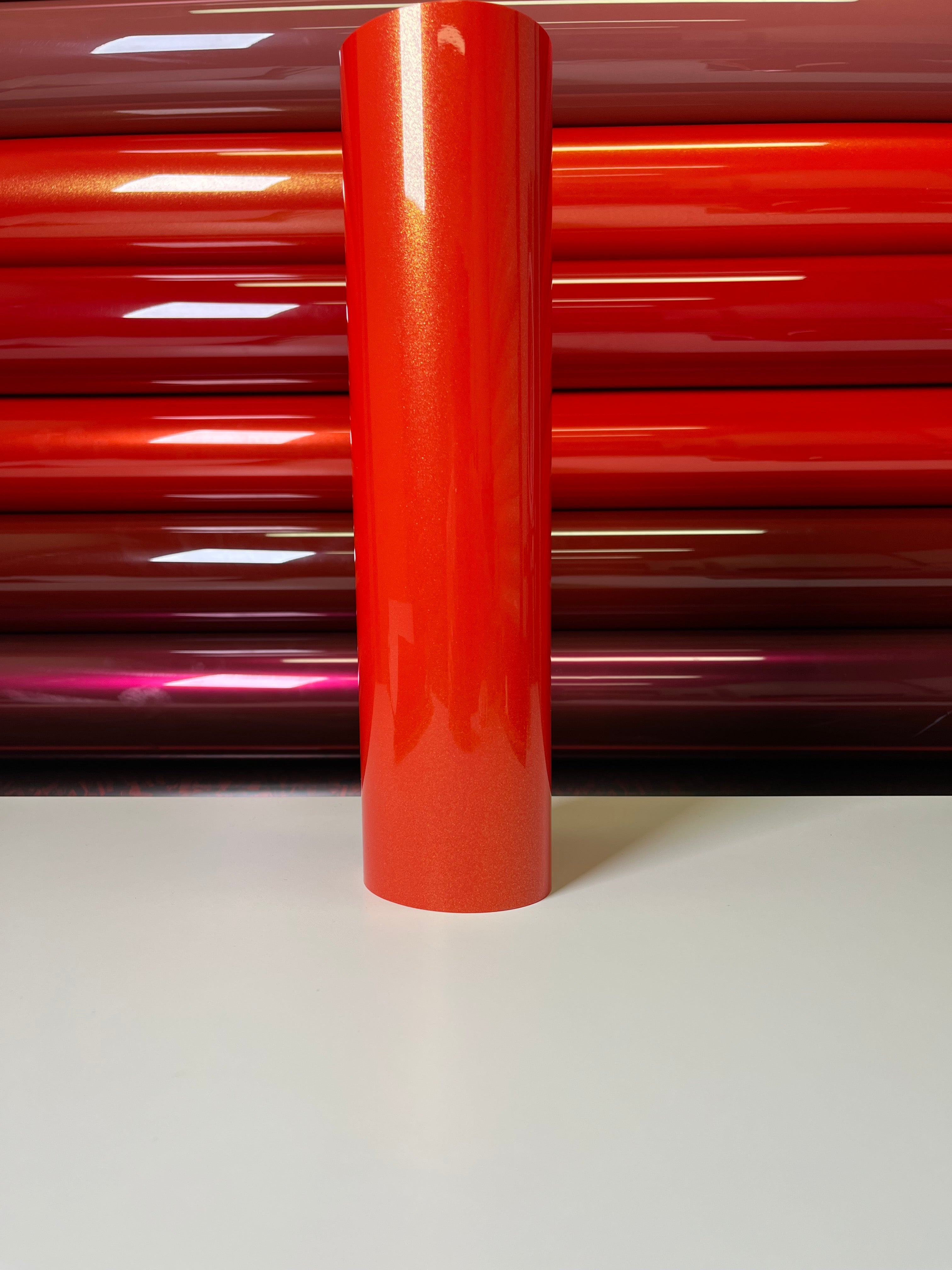 Super Color Shift Ferrari Red Vinyl Wrap