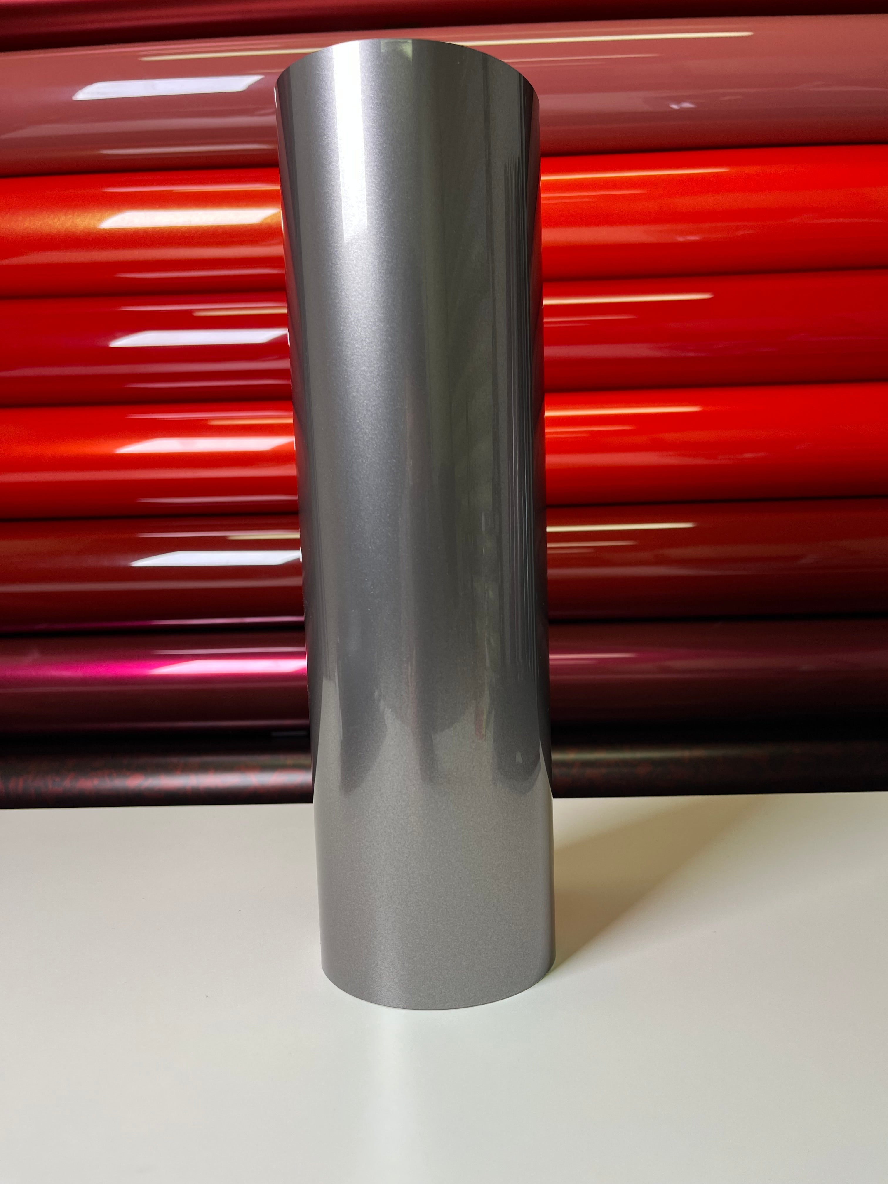 Ultra Bright Metallic Battle Grey Vinyl Wrap