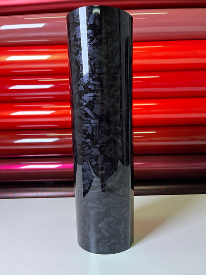 6D Crystal Forged Carbon Black Vinyl Wrap
