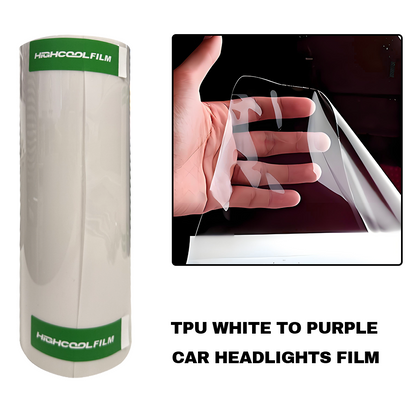 TPU White To Purple Car Headlight Film