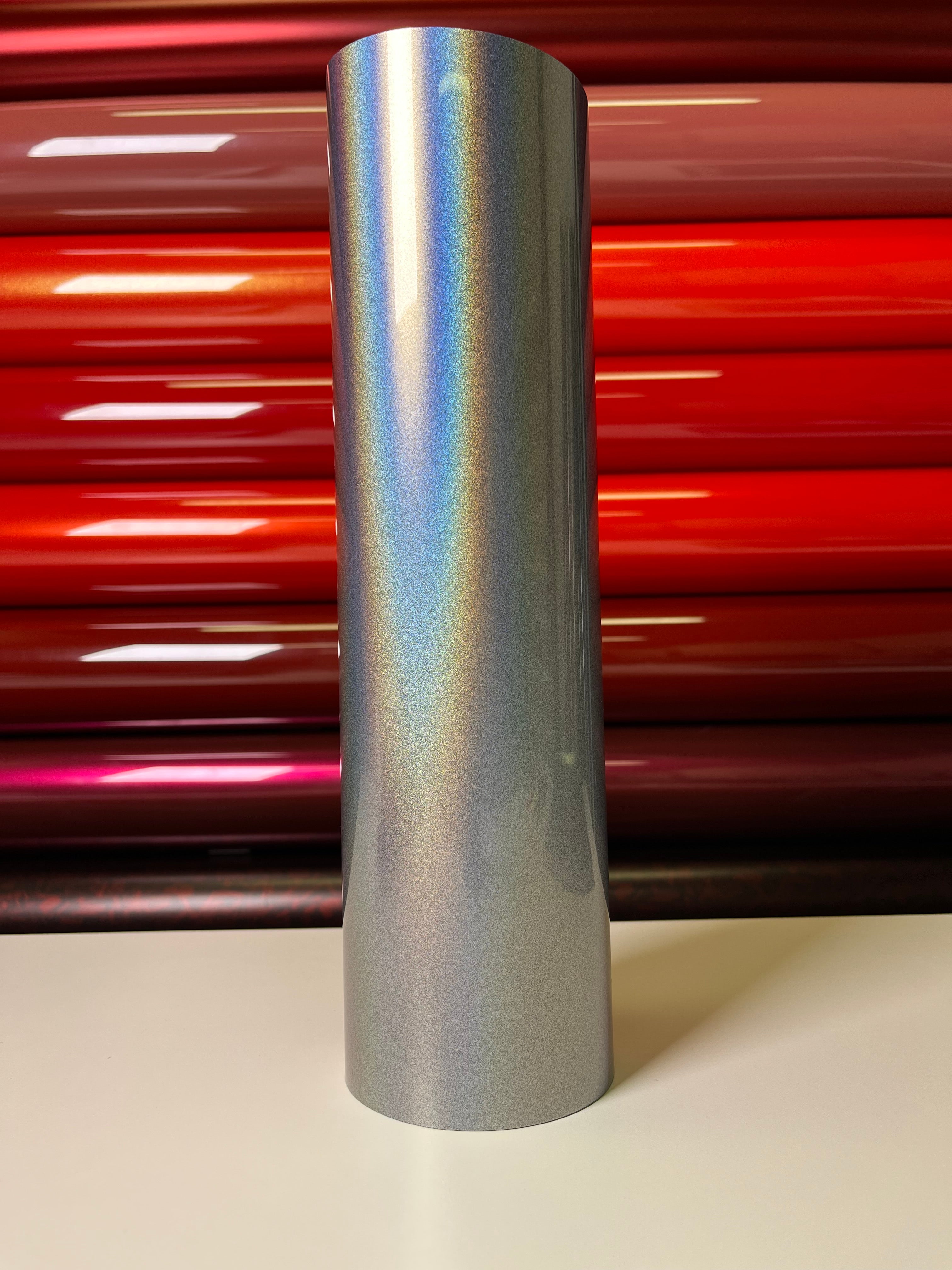 Holographic Silver Vinyl Wrap
