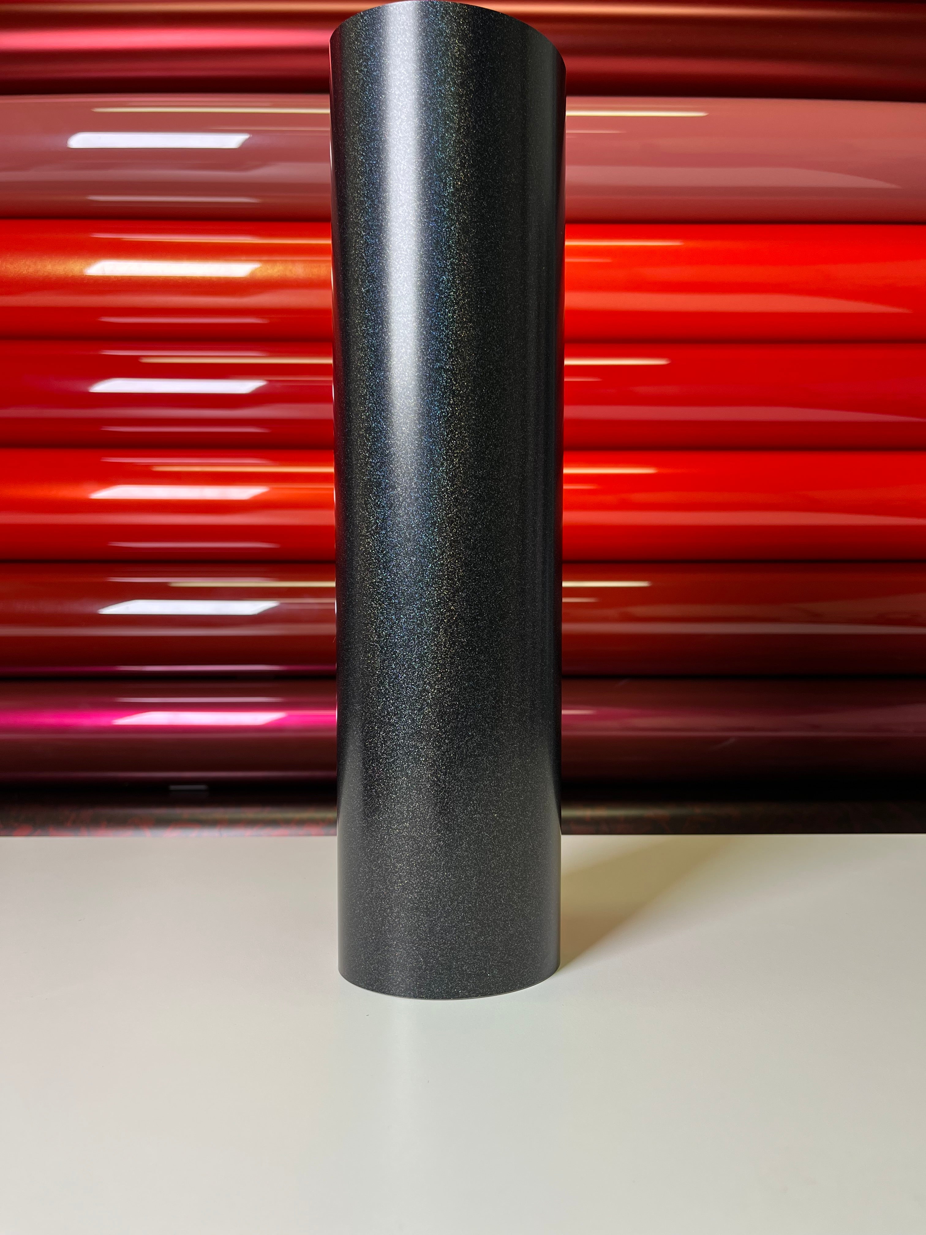 Matte Holographic Black Vinyl Wrap