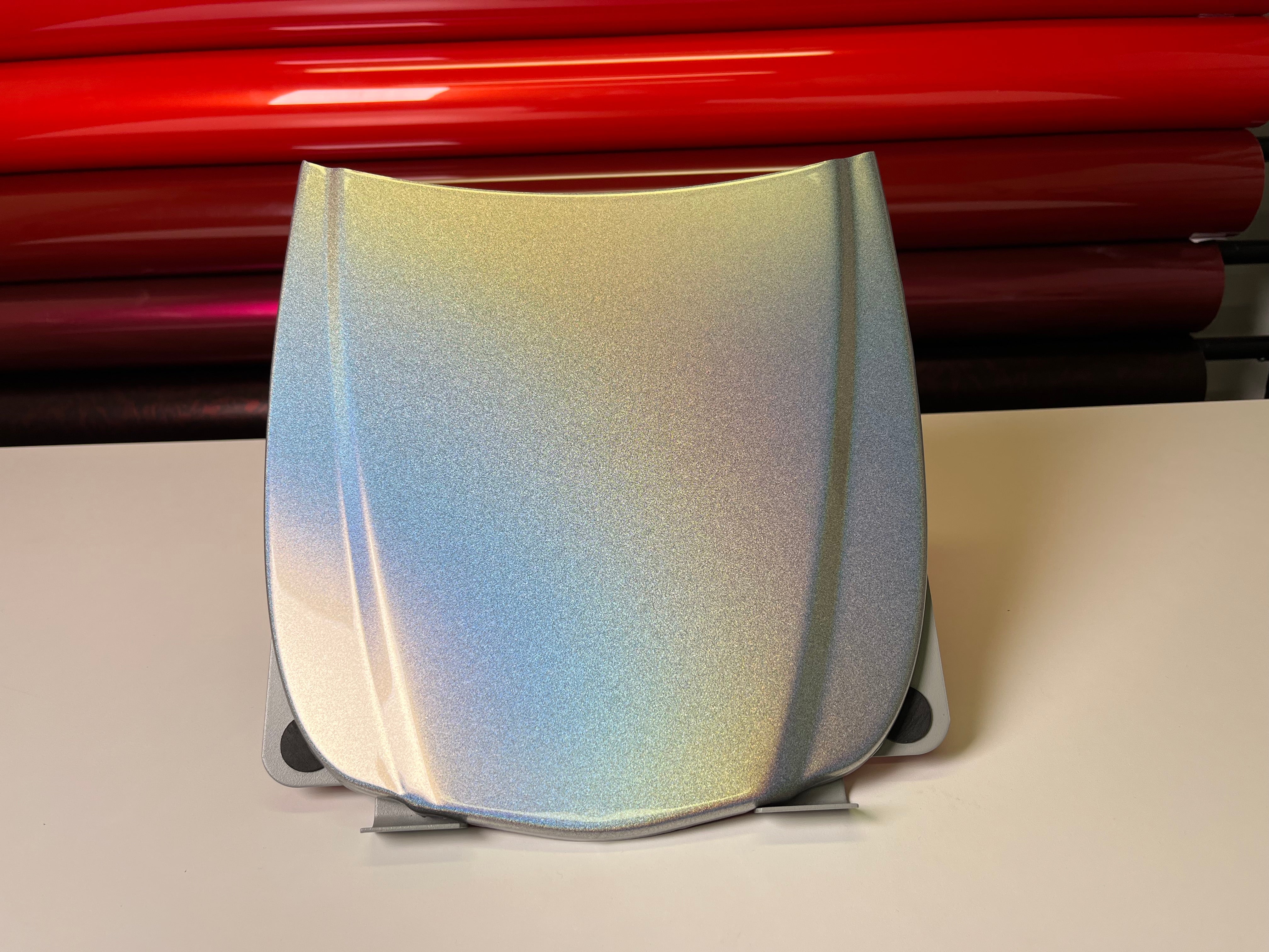 Holographic Silver Vinyl Wrap