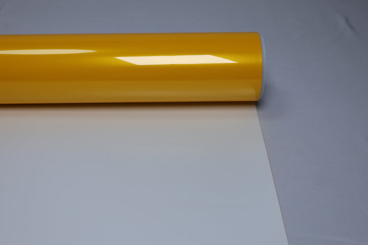 HIGHCOOL Gloss Metallic Maple Yellow Vinyl Wrap (CP2016) real sample photo