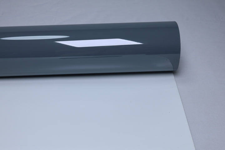 HIGHCOOL Super Gloss Light Cement Grey Vinyl Wrap (CP2023) real sample photo