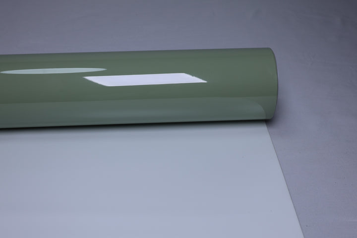 HIGHCOOL Super Gloss Khaki Green Vinyl Wrap (CP2024) real sample photo
