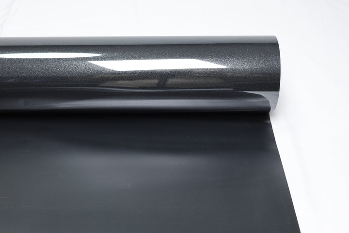 HIGHCOOL Gloss Pearl Metallic Black Vinyl Wrap (CP2027) real sample photo