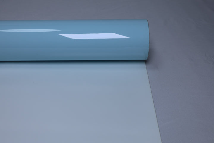 HIGHCOOL Super Gloss Glacier Blue Vinyl Wrap (CP2085) real sample photo