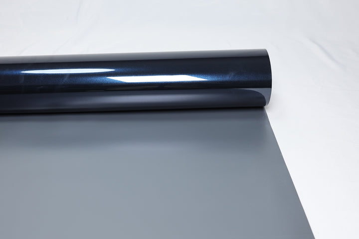 HIGHCOOL Gloss Diamond Blue Black Iridescent Vinyl Wrap (CP2098) real sample photo