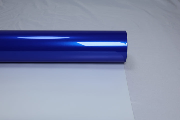 HIGHCOOL Gloss Metallic Sapphire Blue Vinyl Wrap (CP2257) real sample photo