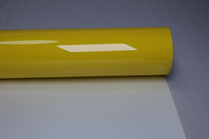 HIGHCOOL Super Gloss Speed Yellow Vinyl Wrap (CP2291) real sample photo