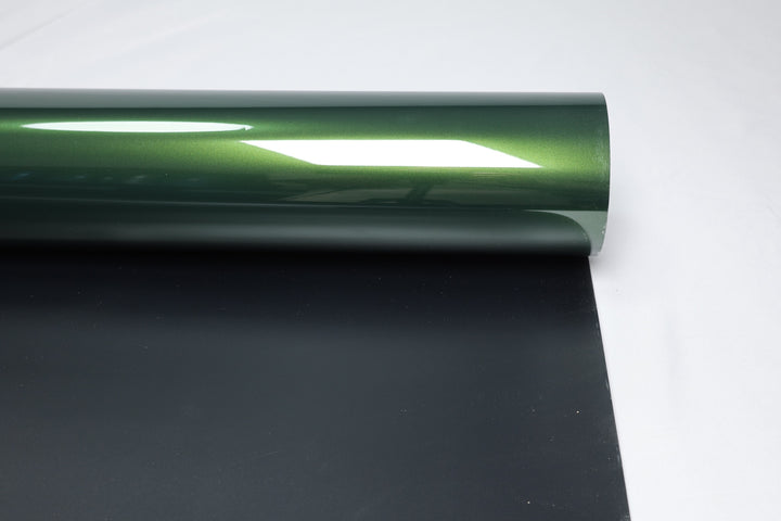 HIGHCOOL Gloss Metallic Sonoma Green Vinyl Wrap (CP2328) real sample photo