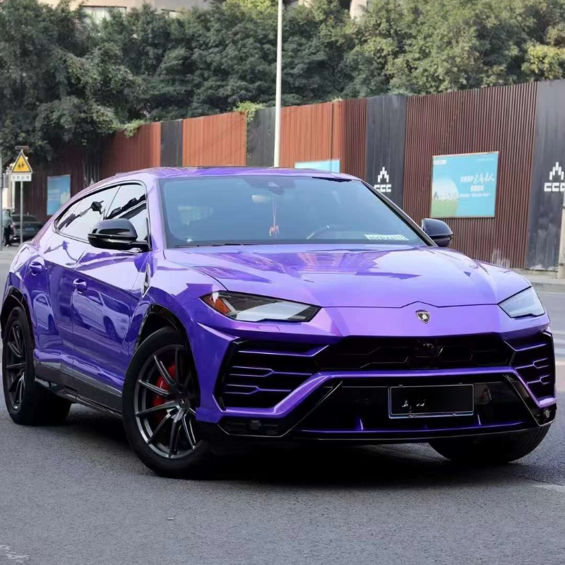 Glossy Explosion Purple Vinyl Wrap, detail view 2 | HIGHCOOL
