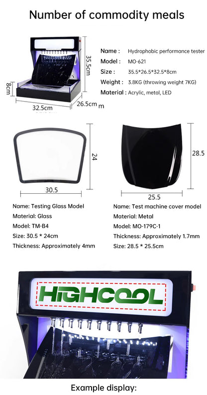 TPU PPF Film Car Hydrophobic Testing Machine
