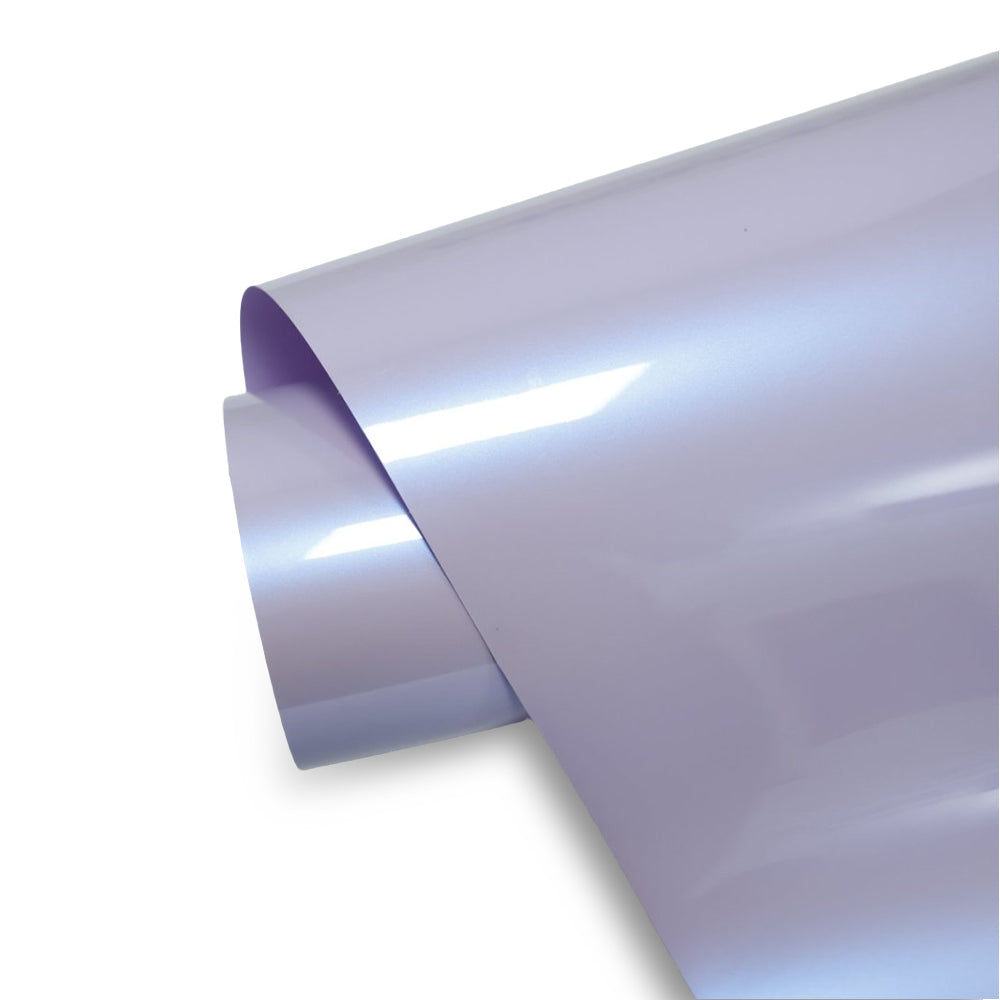 Glossy Silver Pastel Light Purple Vinyl Wrap | HIGHCOOL