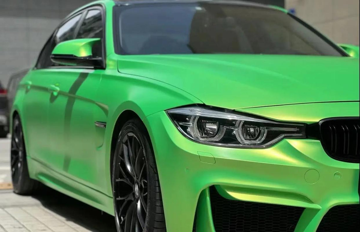 Super Colorful Apple Green Vinyl Wrap, detail view 2 | HIGHCOOL